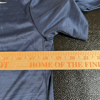 Nike Running Shirt Mens Small Navy Dri-Fit Mesh Lightweight Short Sleeve New