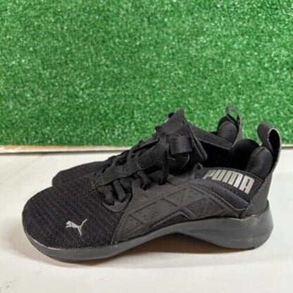 Puma Softride Enzo Sneakers Kids Athletic Running Shoes Black 3.5Y (See Pics)