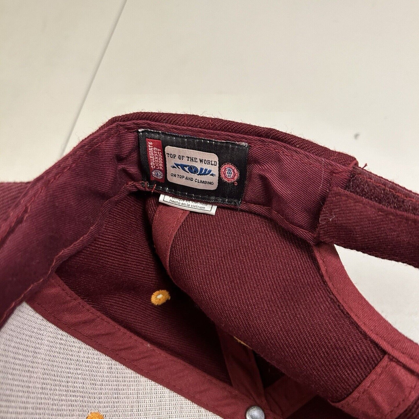 Minnesota Gophers Baseball Hat Cap Mens Strapback Maroon White Logo Big Ten