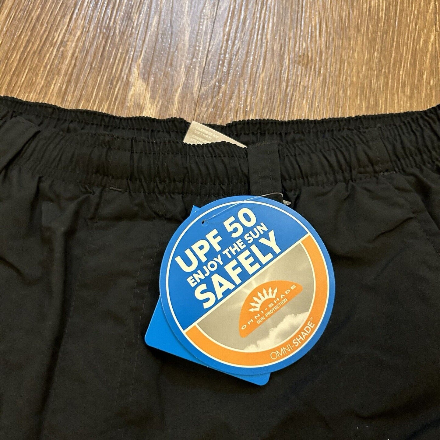 Columbia PFG Shorts Mens Medium 32" Black Relaxed Fit Outdoor Fishing Nylon New