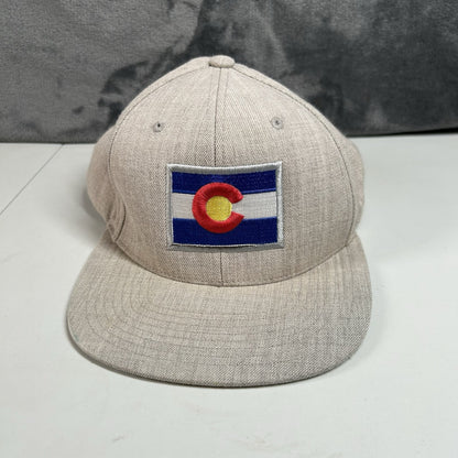 Colorado State Flag Hat Cap Mens Snapback Gray Yupoong The Classics Acrylic Wool