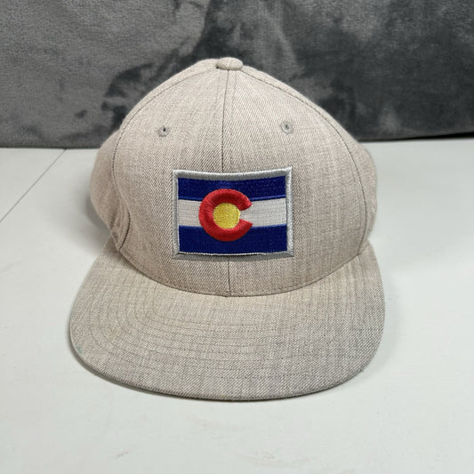 Colorado State Flag Hat Cap Mens Snapback Gray Yupoong The Classics Acrylic Wool