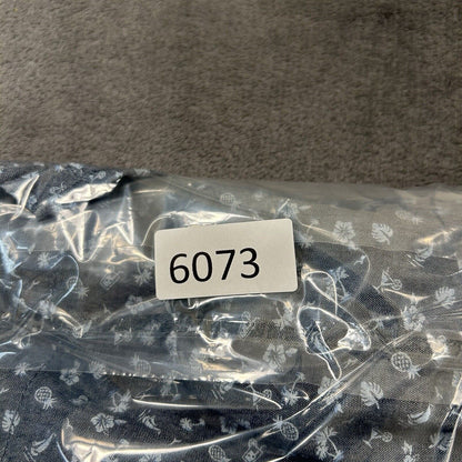 Izod Saltwater Shorts Men 42" Blue Dockside Classic Fit Pineapples Palm Tree NEW