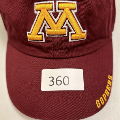 Minnesota Gophers Baseball Hat Cap Mens Strapback Maroon Gold Logo College