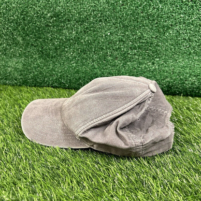 Travis Mathew Golf Hat Cap Mens Strapback Gray White Corduroy Palm Trees Yupoong