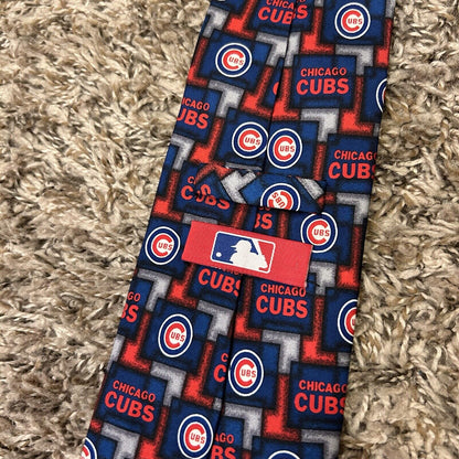 Chicago Cubs Tie Mens Necktie Blue Red Baseball MLB Silk 57" Work