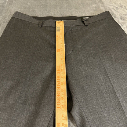 Banana Republic Dress Pants Mens 36x30 Gray Slacks Work Wool Tailored Slim Fit