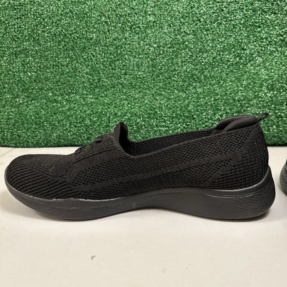 Skechers Microburst 2.0 Loafer Womens 8 Black Slip On Shoes Casual Comfort