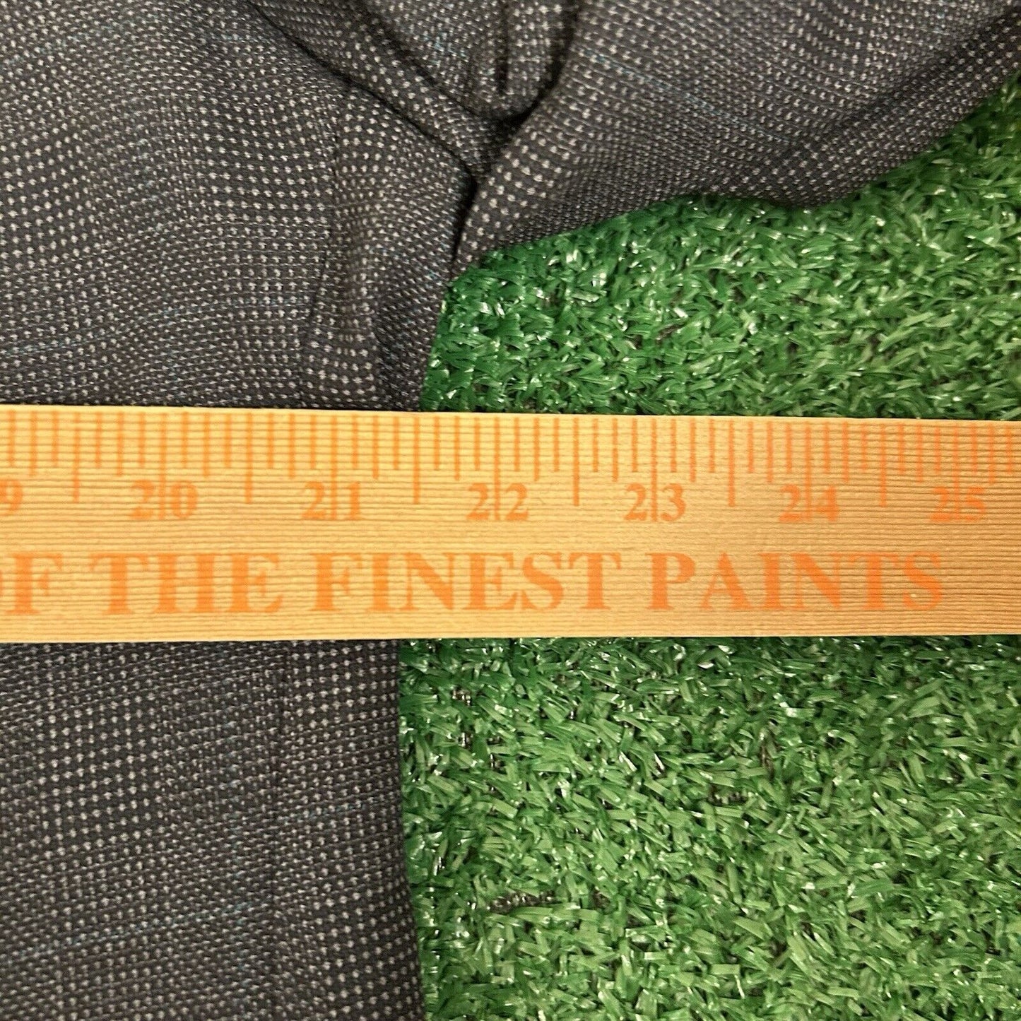 Lubiam Blazer Jacket Mens 43 Black Gray Wool Made Italy Sport Coat Work Formal