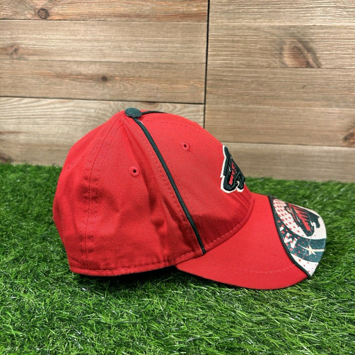Minnesota Wild Hat Baseball Cap Youth Red Green Snapback New Era NHL Hockey