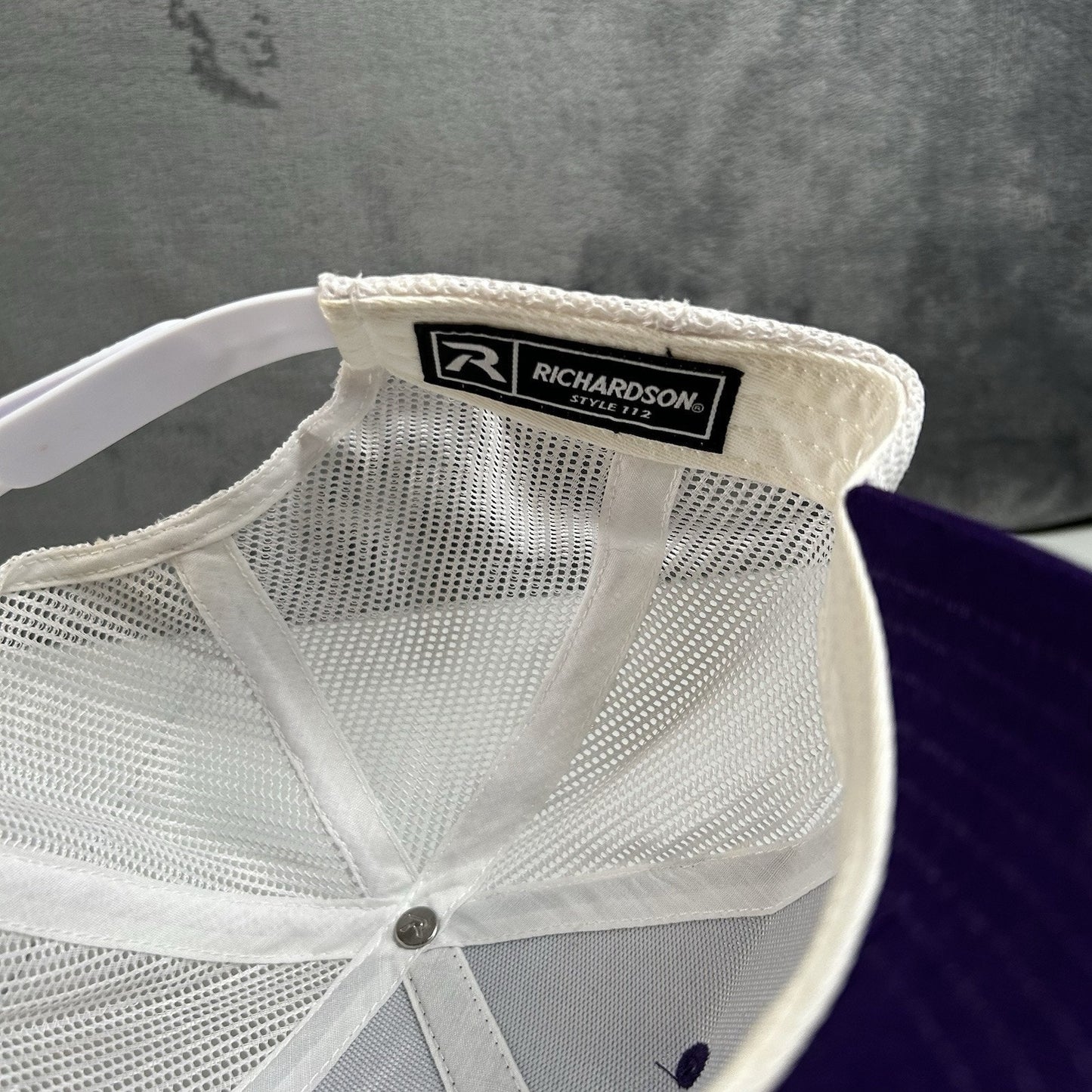 Planet Fitness Trucker Hat Cap Mens Snapback Purple White Employee Adjustable