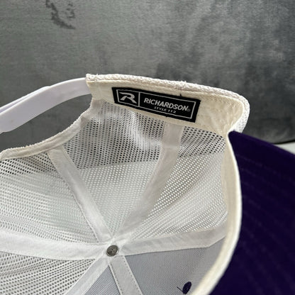 Planet Fitness Trucker Hat Cap Mens Snapback Purple White Employee Adjustable