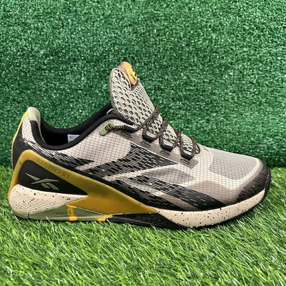 Reebok Nano X1 Mens 12 Brown Black Shoes Sneaker Athletic National Gegraphic