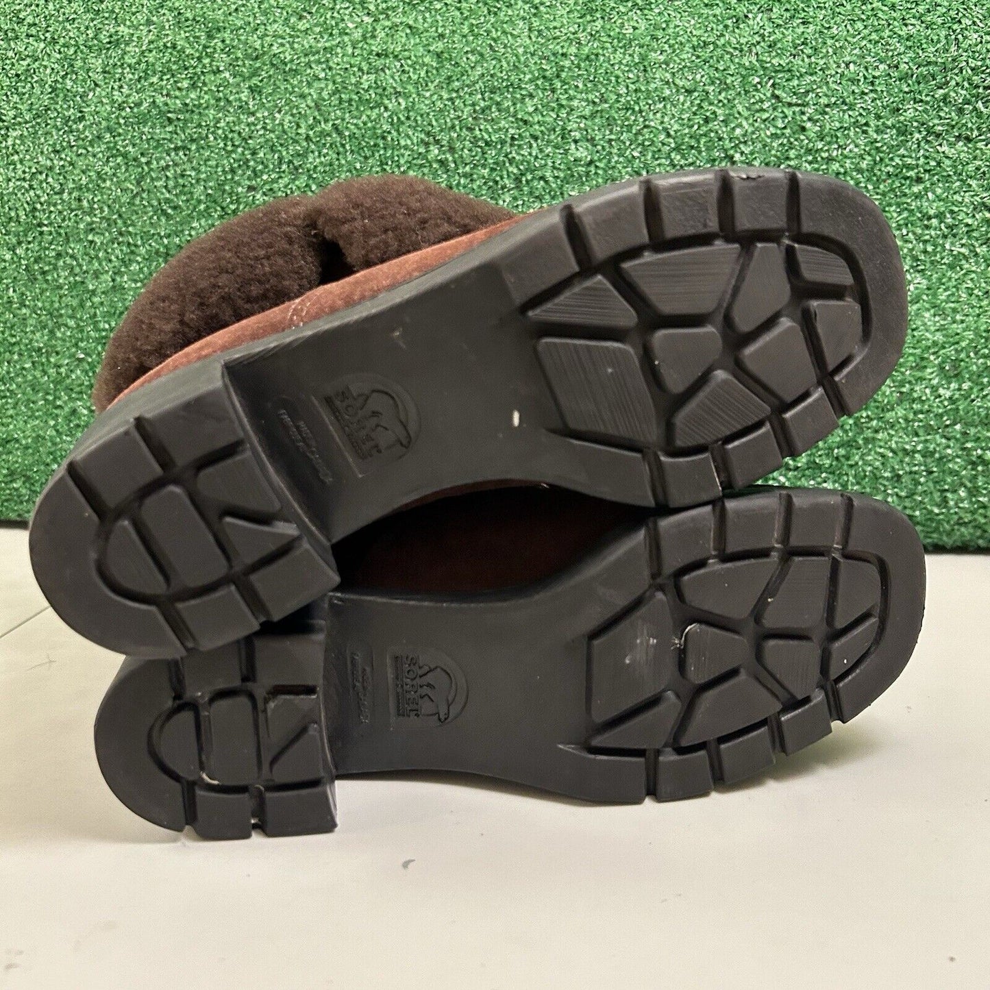 Sorel Combat Ankle Boots Womens 6.5 M Brown Leather Outdoor Fur Trim Comfort