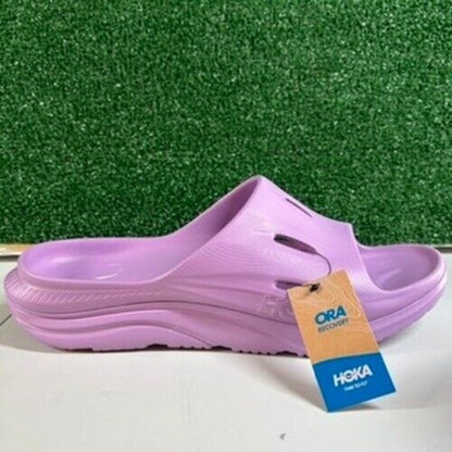 Hoka Ora Recovery Slides 3 Sandals Comfort Slip On Lavender Mens 13 New