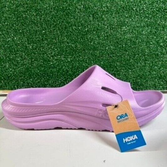 Hoka Ora Recovery Slides 3 Sandals Comfort Slip On Lavender Mens 13 New