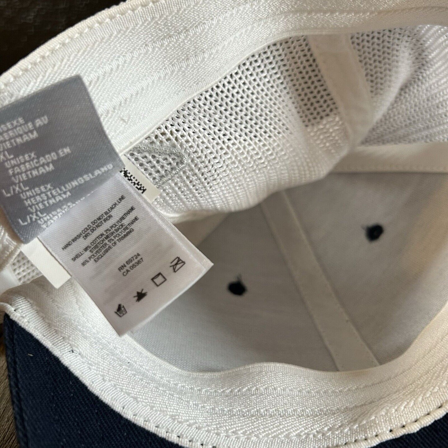 Columbia PFG Baseball Hat Cap Mens Large / Extra Large Navy White Fish Outdoor