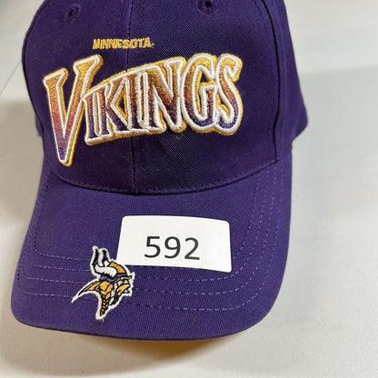 Minnesota Vikings Hat Cap Mens Strapback Purple Yellow Reebok NFL Football Y2K