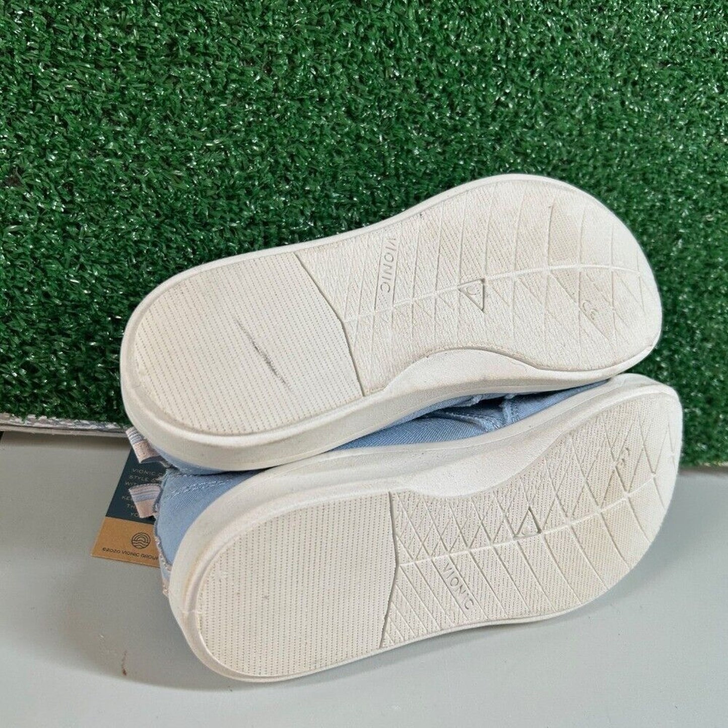 Vionic Beach Malibu Slip-On Shoes Casual Comfort Loafers Light Blue Womens 5