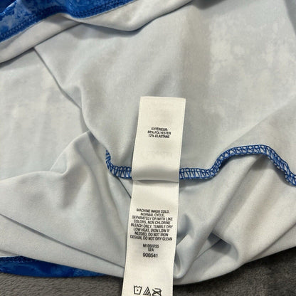 Cabelas Guidewear Shirt Men Medium Blue Camo Long Sleeve Casual Outdoor Athletic