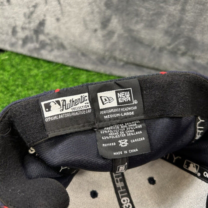 Minnesota Twins Hat Cap Mens Medium Large Navy Red New Era Batting Practice MLB