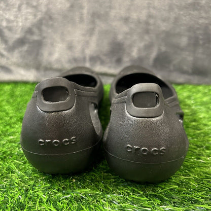 Crocs Kadee Flats Womens 7 Black Shoes Slip On Slingback Lightweight Comfort