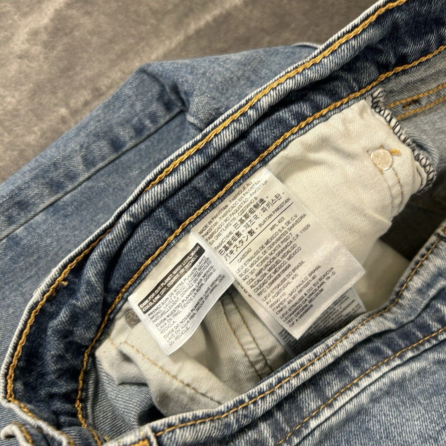 Levis 505 Jeans Mens 36x30" Blue Straight Denim Pants Casual Work See sizing