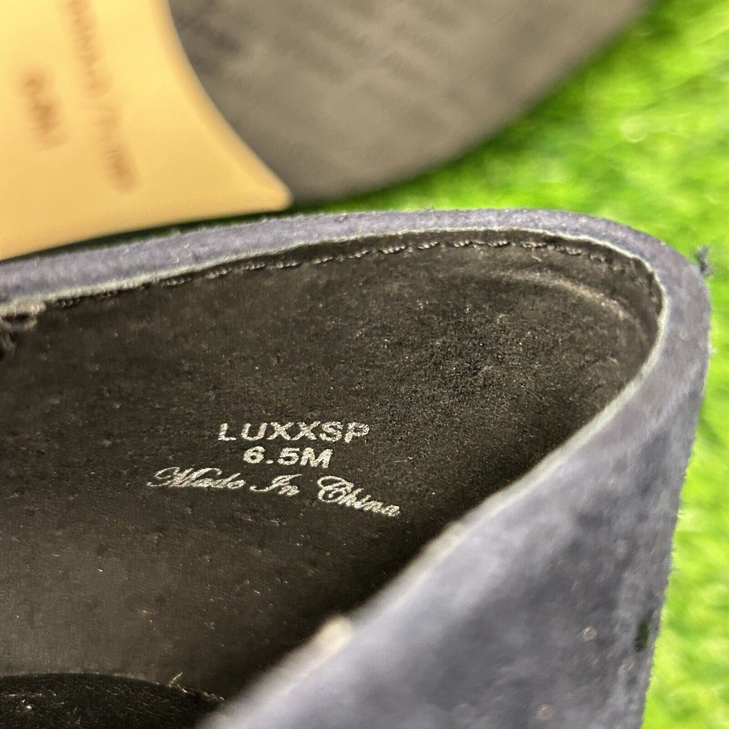 Donald Pliner Loafer Womens 6.5 M Blue Shoe Suede Leather Slip On Studded Luxxsp