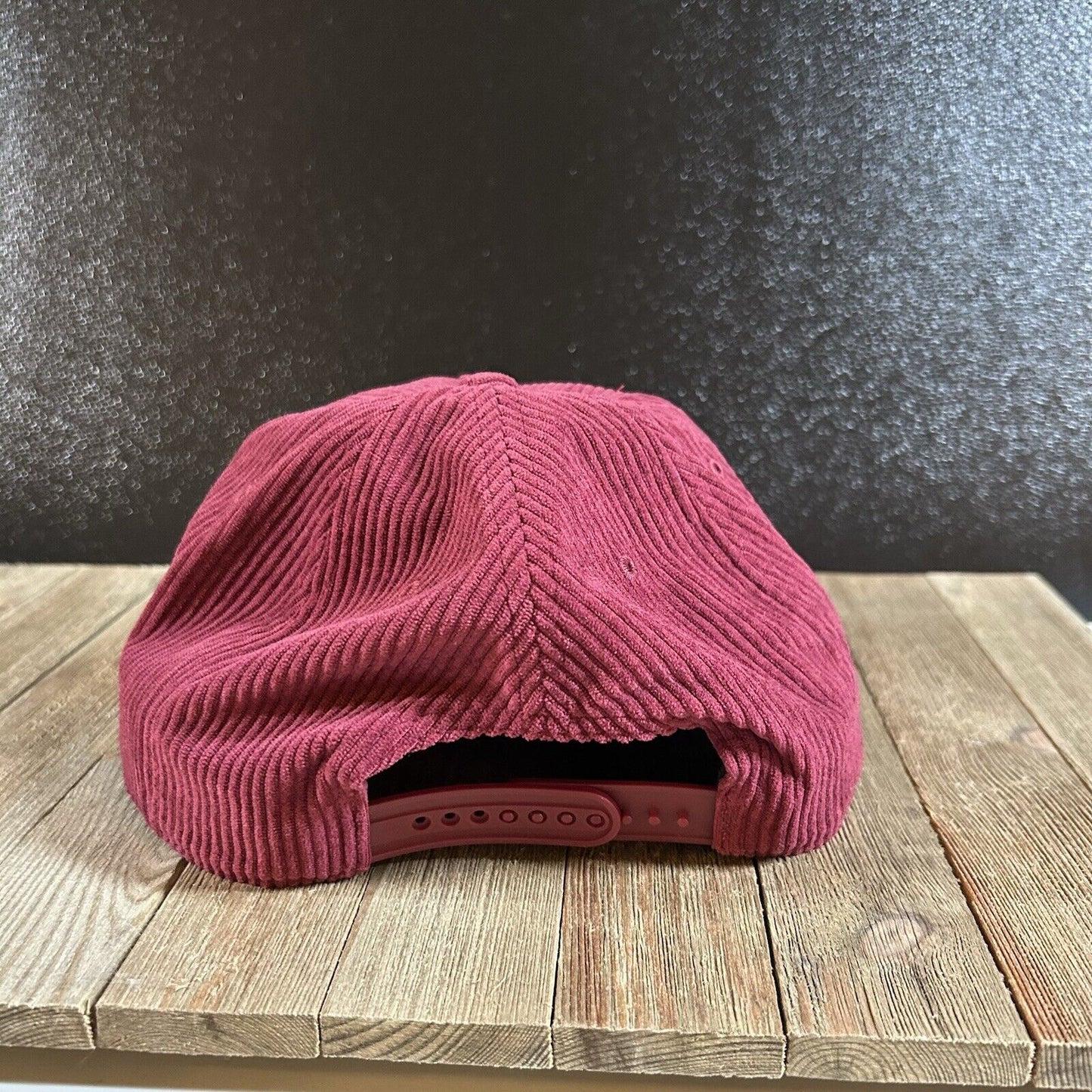 Iowa State Cyclones Hitch Hat Cap Mens Maroon Corduroy Rope Snapback '47 Y2K NEW