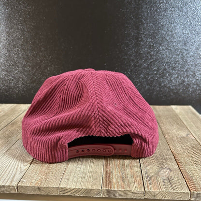 Iowa State Cyclones Hitch Hat Cap Mens Maroon Corduroy Rope Snapback '47 Y2K NEW