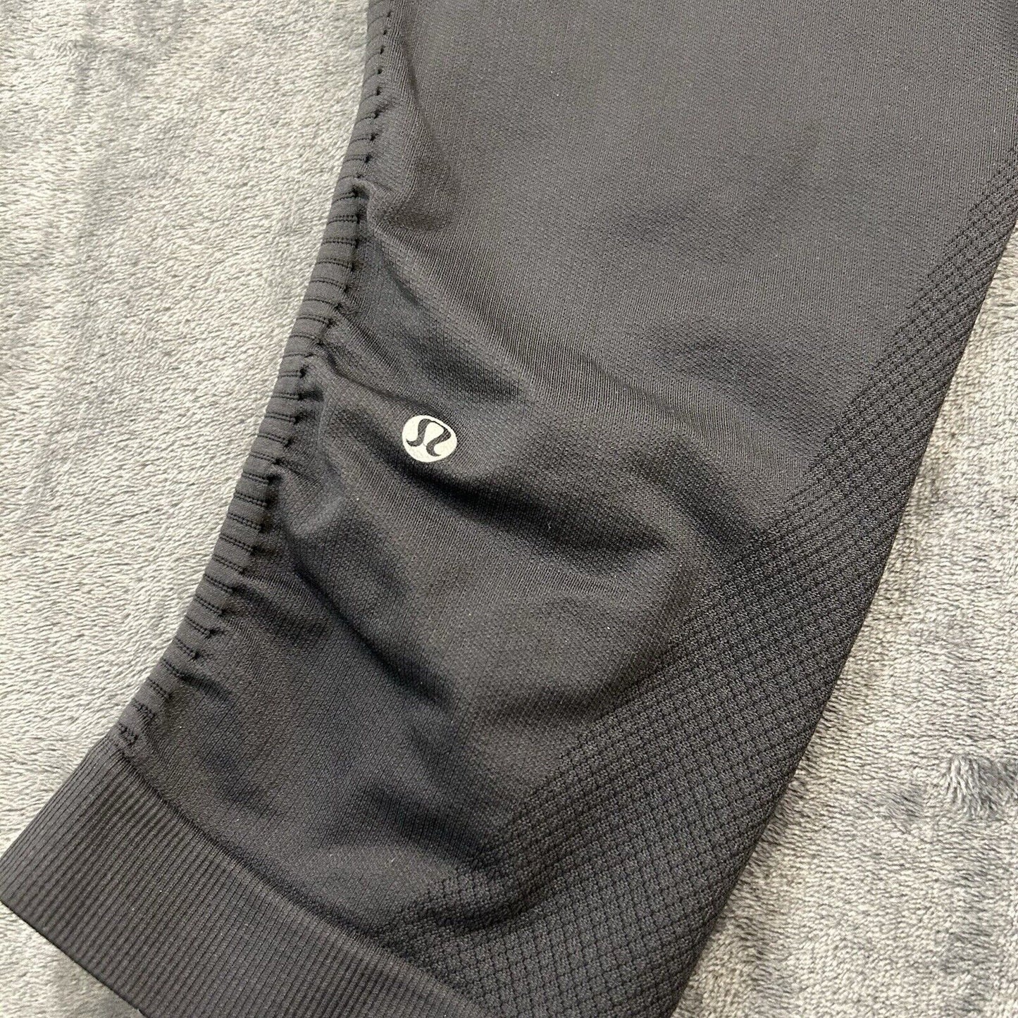 Lululemon Pants Womens 27x17" Black Athletic Running Capri Elastic Waist Casual