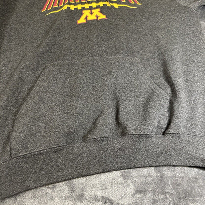 Champion Minnesota Gophers Sweater Mens Large Gray Hoodie Pullover Sweatshirt