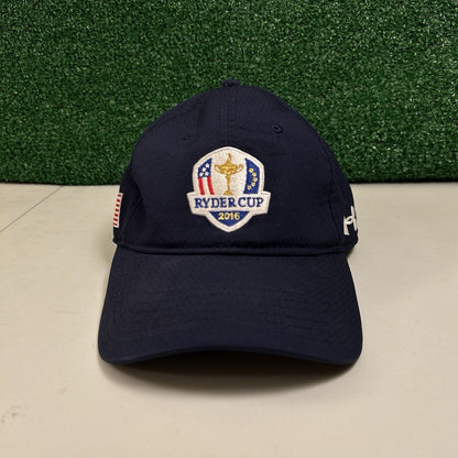 Ryder Cup Golf Hat Cap Mens Strapback Navy Under Armour 2016 USA Flag Adjustable