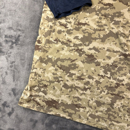 Nike On Field New England Patriots Shirt Mens XXL 2XL Green Blue Camo 3/4 Sleeve