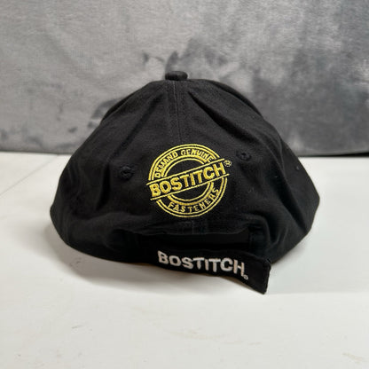 Stanley Bostitch Fasteners Baseball Hat Cap Mens Strap Back Black Adjustable