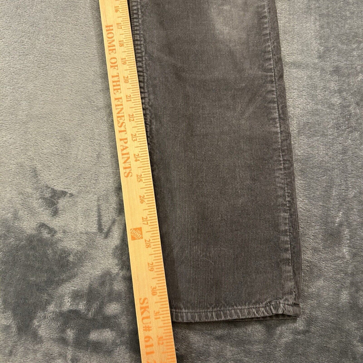 Banana Republic Corduroy Pants Mens 31x32" Gray Straight Fit Casual Work Pima