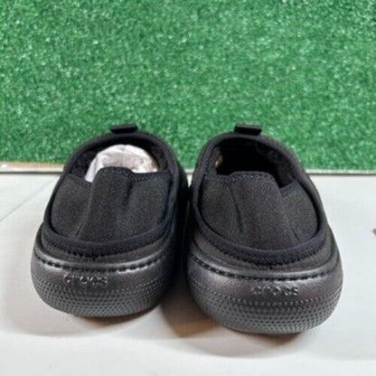 Crocs Classic Puff Moc Slip On Comfort Traction Mule Black Shoes Mens 9 Womes 11