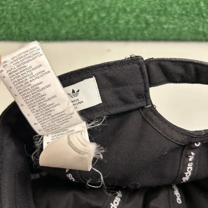 Adidas Originals Baseball Hat Cap Womens Strapback Black White Trefoil Casual