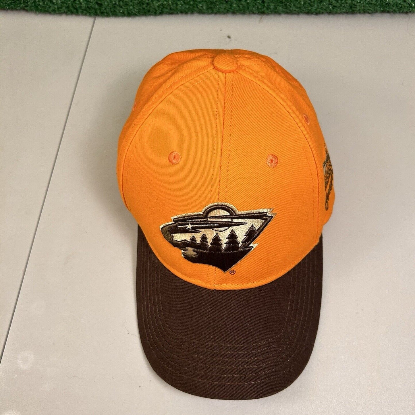 Minnesota Wild NHL Blaze Orange Hat Cap Strapback Pheasants Forever Hunting