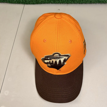 Minnesota Wild NHL Blaze Orange Hat Cap Strapback Pheasants Forever Hunting
