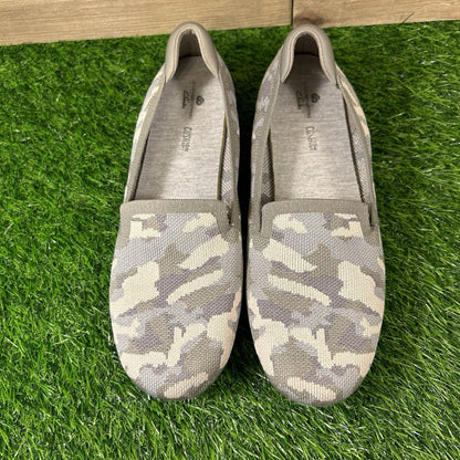 Clarks Cloudsteppers Carly Dream Loafer Womens 8 M Gray Camo Shoes Comfort