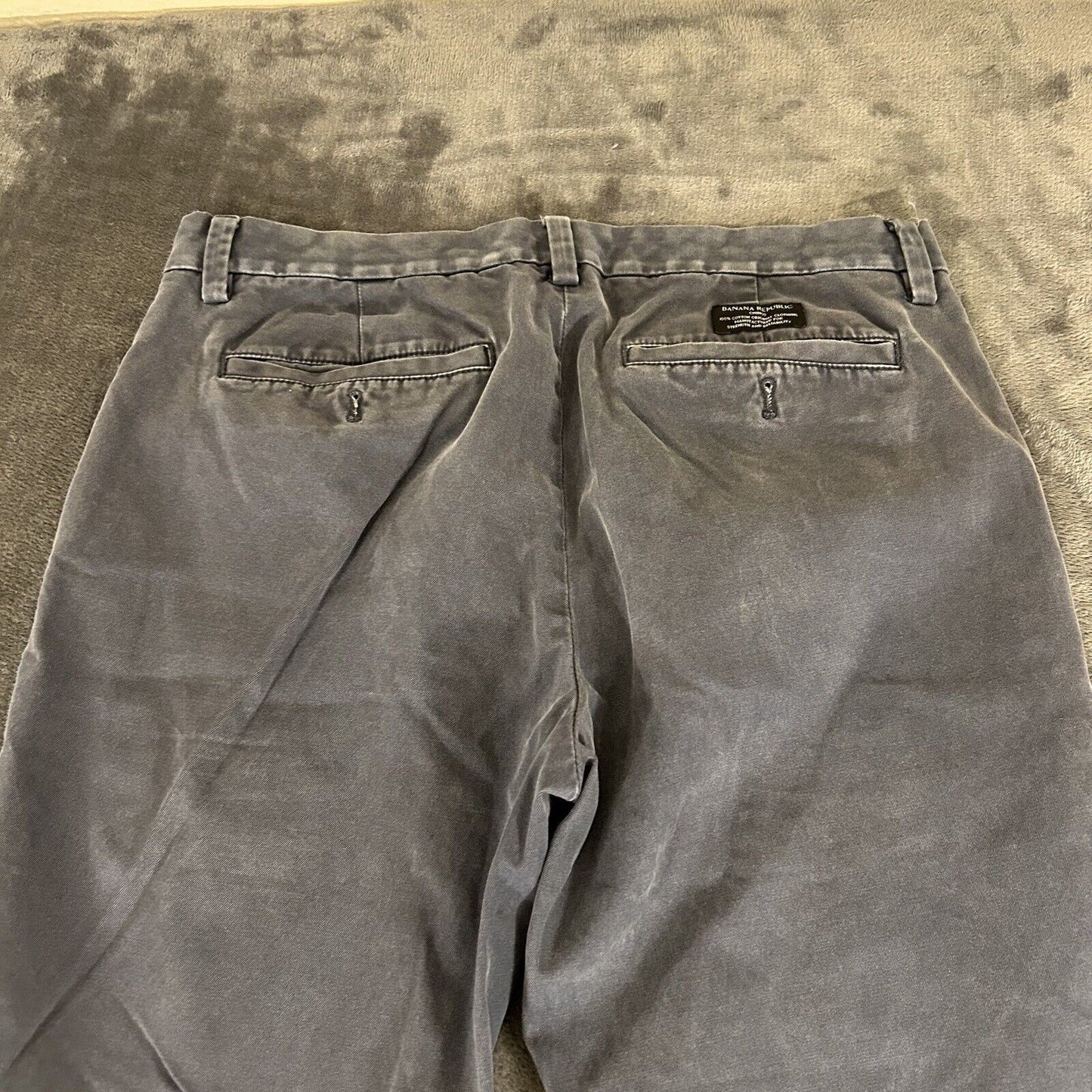 Banana Republic Emerson Chino Pants Mens 31x32" Blue Khaki Casual Work Canvas