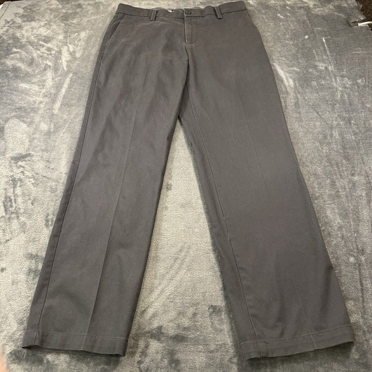 Dockers Chino Pants Mens 32x32" Gray Straight Fit Canvas Casual Work Comfort