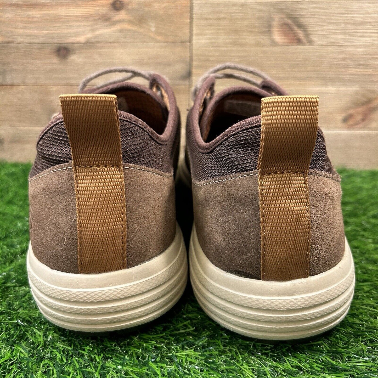 Skechers Porter Elden Oxford Mens 13 Brown Shoes Sneakers Suede Leather Casual