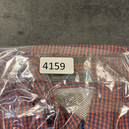 Columbia Florida Gators Shirt Mens Extra Large Orange Blue Check Super Bonehead