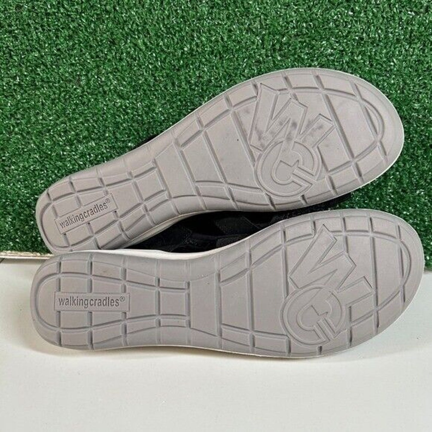 Walking Cradles Spencer Sandals Comfort Slingback Leather Black Womens 11 M