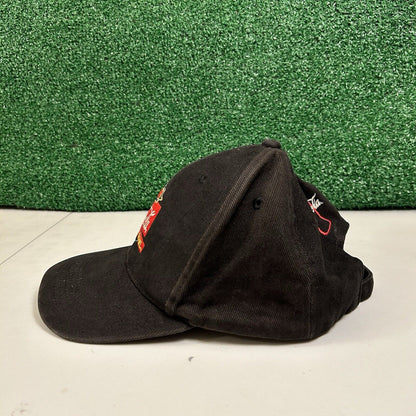 Vintage Logo Athletic Hat Cap Mens Strapback Black Super Bowl XXXII Adjustable