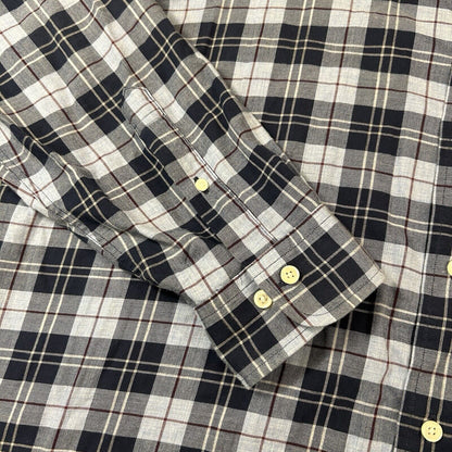 Brooks Brothers Regent Shirt Mens Extra Large Blue Plaid Button Up Long Sleeve