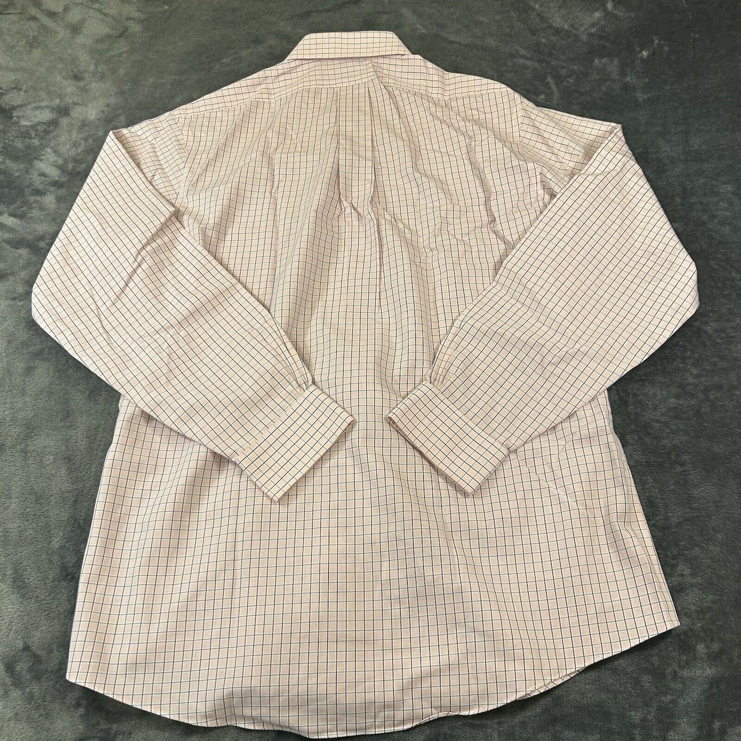 Brooks Brothers Shirt Mens 16 35 Pink Blue Check Button Up Long Sleeve Regent