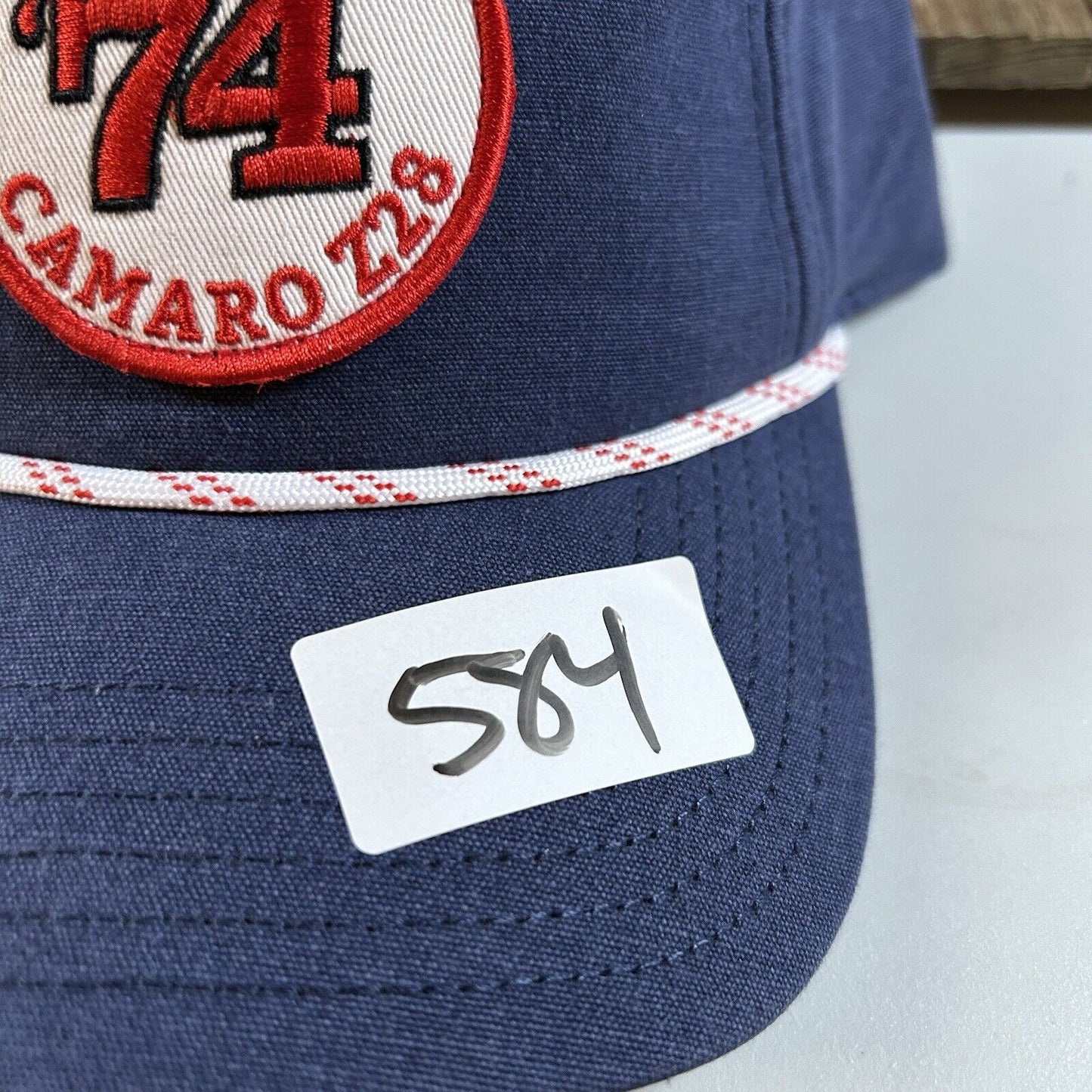 Chevrolet Camaro Baseball Hat Cap Mens Snapback Blue Z28 '74 Patch Rope NEW